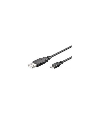Cablu USB 2.0 - micro USB 0.3m negru Goobay foto