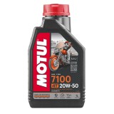 Ulei Motor Motul 7100 20W50, 1L, 100% Sintetic, Protectie Superioara, Motoare 4T