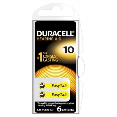 Set 6 baterii auditive Duracell 10 foto