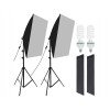 Set complet softbox, Zola&reg;, 2 bucati, lumina continua,culoare 5500K , 50x70cm