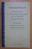 Idei privitoare la o fenomenologie pura si la o filozofie fenomenologica, part. 1 Introducere generala in fenomenologia pura Ed. Husserl