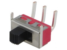 Comutator Glisant Pozitie 2 SPDT 3A 250VAC 6A 28VDC ON-ON THT