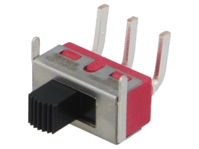 Comutator Glisant Pozitie 2 SPDT 3A 250VAC 6A 28VDC ON-ON THT foto
