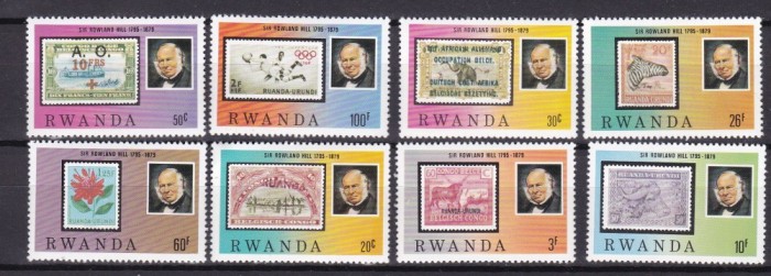 Rwanda 1979 R. Hill fauna flora MI 1011-1018 MNH