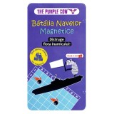 Joc magnetic Batalia navelor, joc pentru calatorii, Purple Cow, plastic + metal, multicolor, 6+ ani, 18.5 x 10 x 1 cm