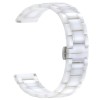 Curea ceramica, compatibila Xiaomi Watch S1, telescoape Quick Release, 22mm, Alb