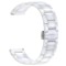 Curea ceramica, compatibila Xiaomi Watch S1, telescoape Quick Release, 22mm, Alb
