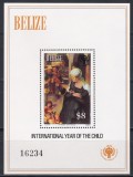 Belize 1980 - Anul Internațional al Copilului - Frumoasa Adormită, Pictura de D&uuml;rer, Colita, MNH, Nestampilat