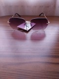 Ochelari de soare premium fără ramă - Detalii aurii tip lanț - Noi cu etichetă - UV400