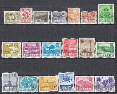 ROMANIA 1967 LP 662 UZUALE SERIE STAMPILATA foto