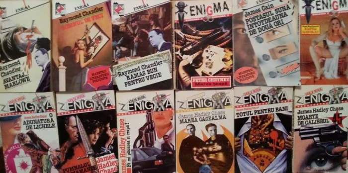Colectia ENIGMA - Editura Z- 40 volume - romane politiste - colectie/bibliofilie