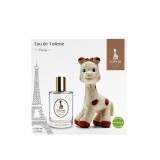 Gift Box Set Sophie la Girafe: Sophie La Girafe, Giraffe, Collectible Plush Toy, 0+ months + Paris, Eau De Toilette, For Boys, 1