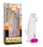 Cumpara ieftin Extensie/Manson Penis Cu Vibratii Sleeve Stimulate Vibe, Transparent, 13 cm