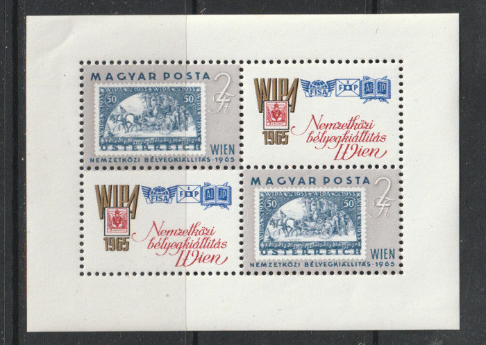 Ungaria 1965 - Expozitia Filetelica Internationala M/S 1v MNH