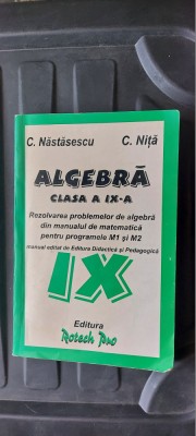 ALGEBRA CLASA A IX A REZOLVAREA PROBLEMELOR PENTRU PROGRAMELE M1, M2 NASTASESCU foto