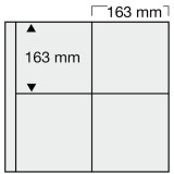 Folii Carti Postale pentru album Yokama-Maxi cu buzunare de 163 x 163 mm, SAFE