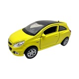 Macheta Opel Corsa opc galben 1:34 replica metal usi deschise cu resort