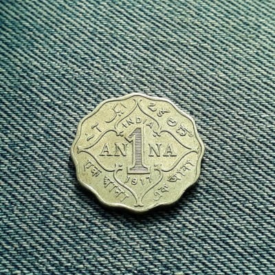 3m - 1 Anna 1917 India / George V / colonie britanica foto