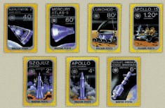 Ungaria 1975 - Apollo-Soiuz, cosmonautica, serie neuzata foto