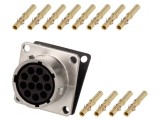 Conector Circular RT360 Mamă Crimpat PIN 12 13A IP67