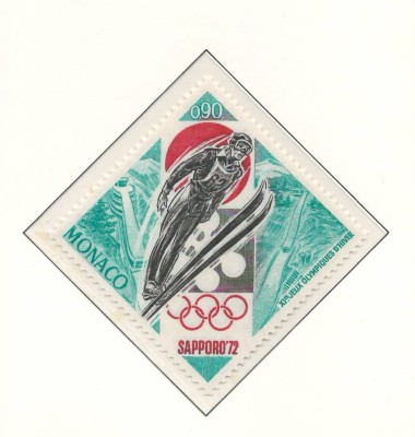 Monaco 1972 Mi 1037 MNH - Jocurile Olimpice de iarna, Sapporo foto