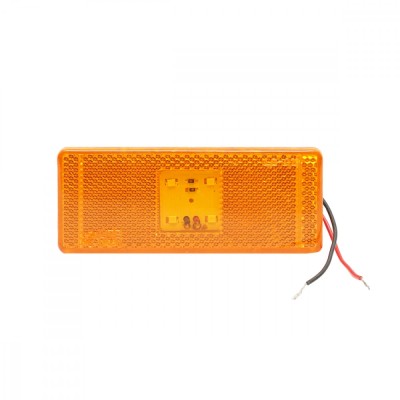 Lampa LED laterala galbena 24V foto