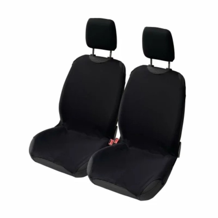 Huse scaun fata maieu cu tetiere - 2buc - Negru Garage AutoRide