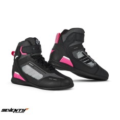 Ghete (cizme) pentru scuter - motocicleta Racing femei Seventy model SD-BR2 Veloce culoare: negru/roz Negru/roz 40