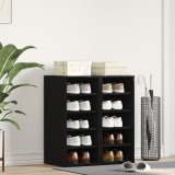 VidaXL Dulap pentru pantofi 2 piese Negru Stejar 32x35x70 cm Lemn procesat