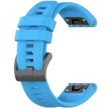Curea smartwatch pentru garmin fenix 5/5 plus 6/6 pro/7/forerunner 935/945/955/approach s60/s62, 22mm, siliconica, blue