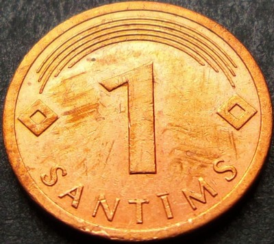 Moneda 1 SANTIMS - LETONIA, anul 2008 * cod 1181 B foto