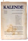 REVISTA DE CRITICA , LITERATURA SI ISTORIE LITERARA , KALENDE , ANUL II NR. 8-9 AUGUST-SEPTEMBRIE de ION BIBERI , ION CARAION , 1943