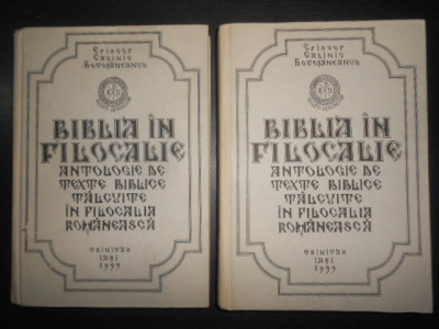 Episcop Calinic - Biblia in Filocalie. Antologie de texte biblice... 2 volume foto