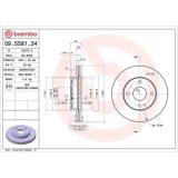 Set disc frana Mazda 323 C 4 (Bg) 06.89-09.00, 323 C 5 (Ba) 08.94-01.01, 323 F 4 (Bg) 04.87-10.94, 323 F 5 (Ba) 07.94-02.00, 323 P 5 (Ba) 10.96-09.98, BREMBO
