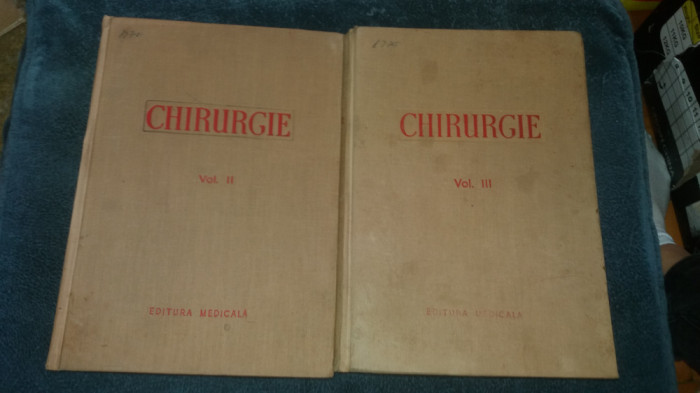 CHIRURGIE VOL II SI III 1956