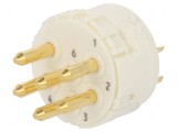 Conector M23 cu 6 pini tată lipire