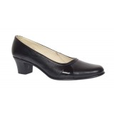 Pantofi dama casual din piele naturala Negru Box - STD34N