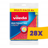 Vileda Multi Quattro t&ouml;rlőkendő 3+1db-os (Karton - 28 csg)