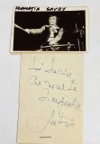 Autograf original - Niky formatia SAVOY