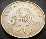 Cumpara ieftin Moneda exotica 20 CENTI - SINGAPORE, anul 1987 * cod 3397