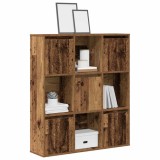 Bibliotecă, lemn vechi, 89x24x101,5 cm, lemn prelucrat