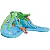 Happy Hop Crocodil Gonflabil cu Tobogane, Tun cu Apa, Cos Baschet, 570x515x240cm, Max 136kg, 3 ani+