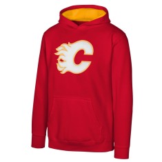 Calgary Flames hanorac cu glugă pentru copii Prime Po Flc Hood -Home - Dětsk&eacute; S (6 - 8 let)
