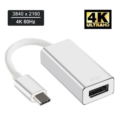 Adaptor convertor USB-C Type C la Displayport DP pentru laptop, telefon etc foto