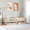 VidaXL Cadru pat copii cu sertare, 80x200 cm, lemn masiv de pin