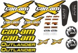 STICKERE CAN-AM OUTLANDER GALBEN (SET)