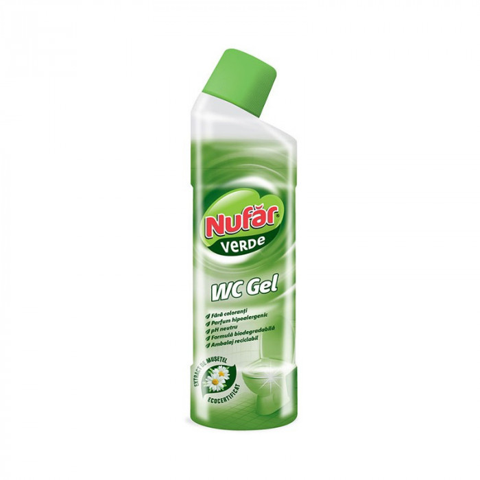 Detergent gel Nufar Verde, 750 ml
