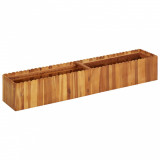 Strat &icirc;nălțat de grădină, 150x30x25 cm, lemn masiv de acacia