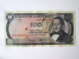 Rara! Columbia 100 Pesos Oro 1973 in stare foarte buna la cel mai mic pret