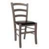Scaun Paesana - cadru gri - imitatie piele wenge - 21835